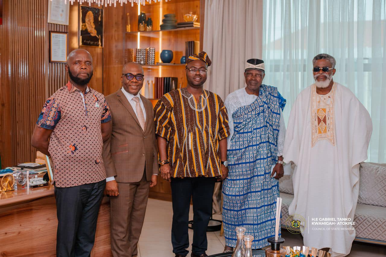 Evangelist Ketaman leads Duamenefa Foundation to pay a courtesy call on Chief Tanko