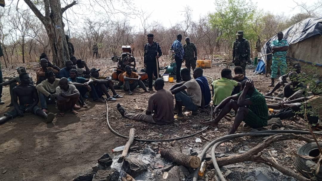 Upper East Regional Minister Leads Operation on Illegal Mining Sites, 73 Arrested