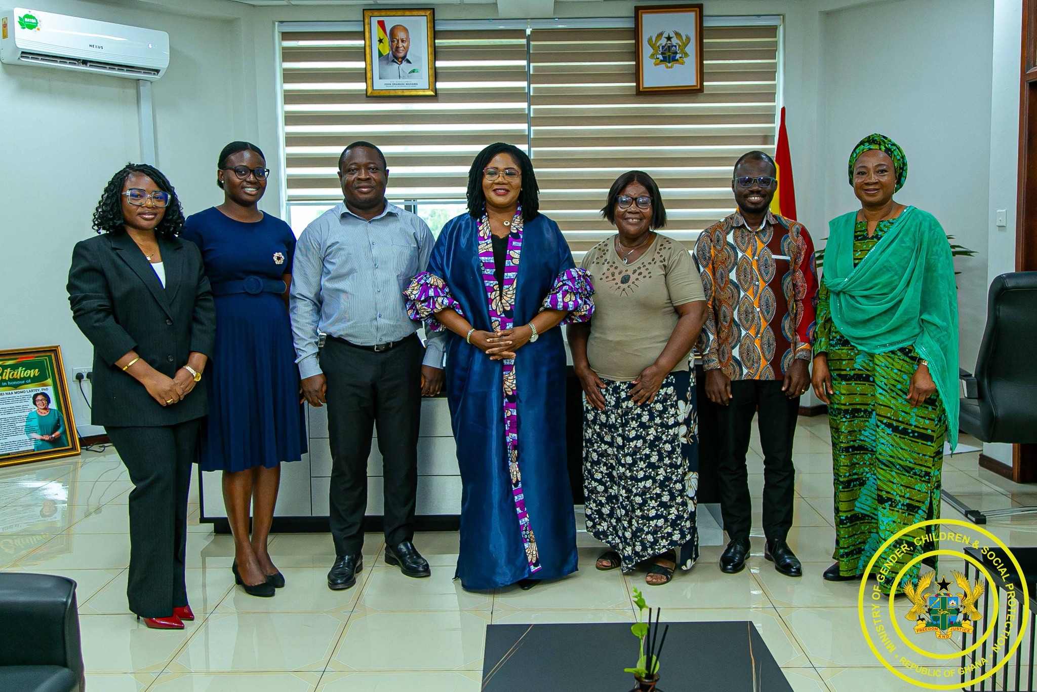 Gender Minister meets FAWE-Ghana on gender-inclusive education, skills development for marginalized youth