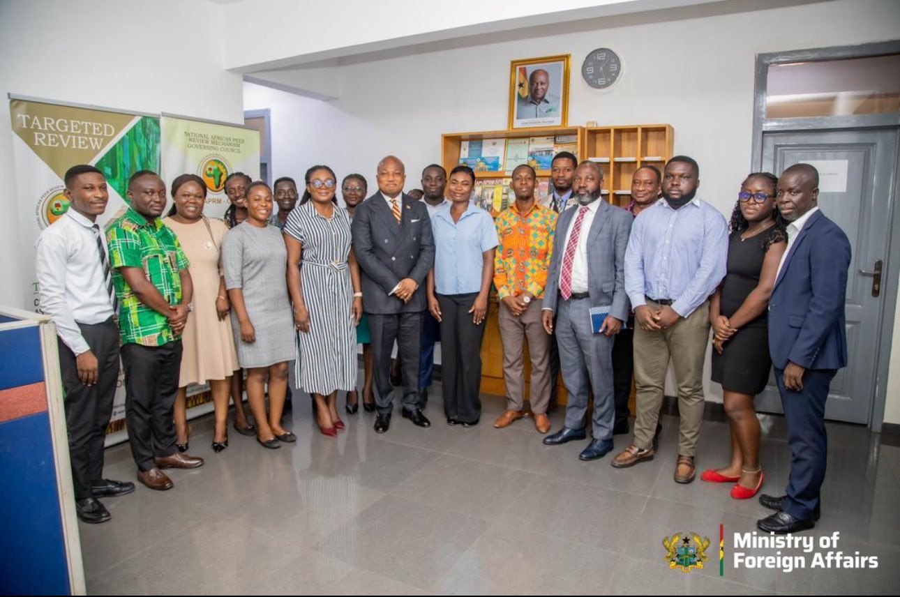 Foreign Affairs Minister Samuel Okudzeto Ablakwa embarks on working visits to key institutions under his Ministry