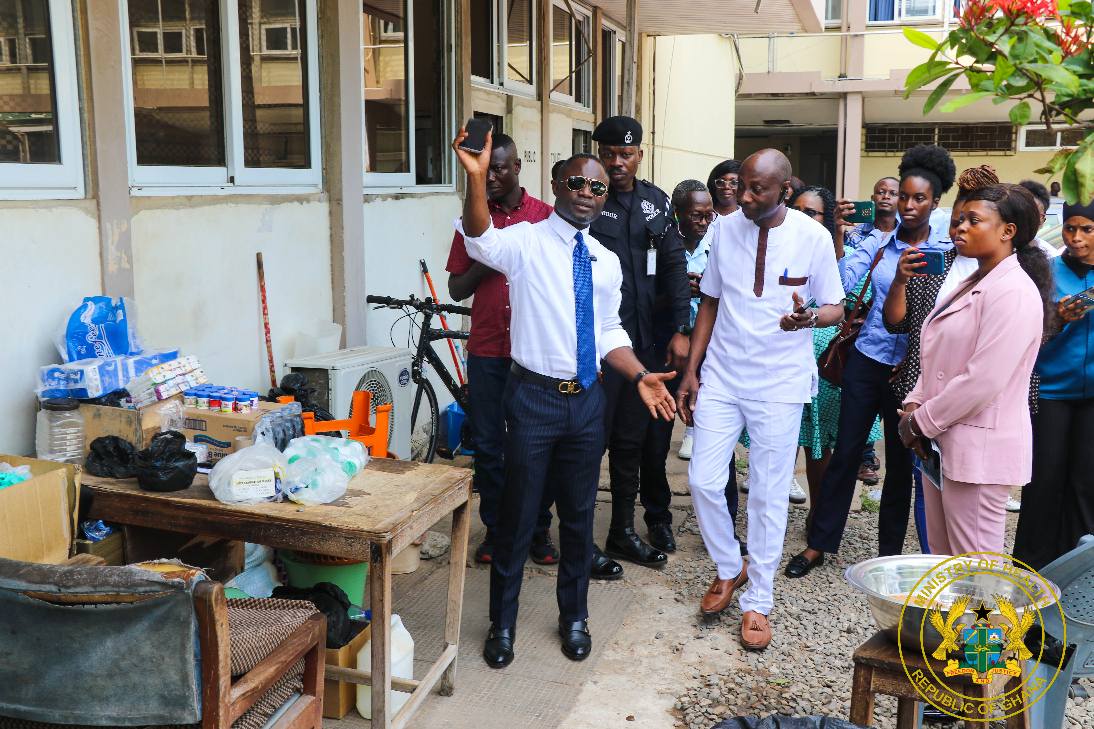Health Minister Embarks On Working Visit to Korle Bu Teaching Hospital