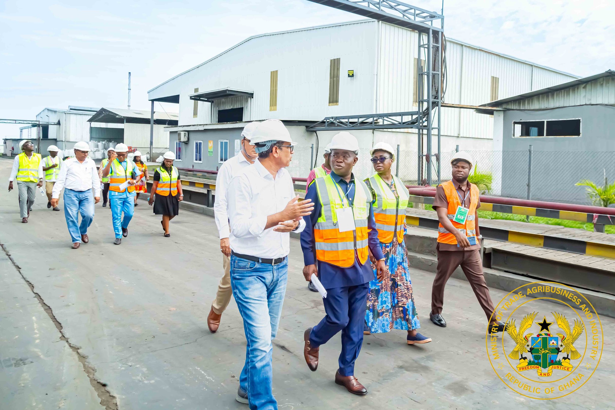Deputy Minister Samson Ahi Tours Recyclers Ghana Ltd. pledges gov’t support for industrial growth and sustainability