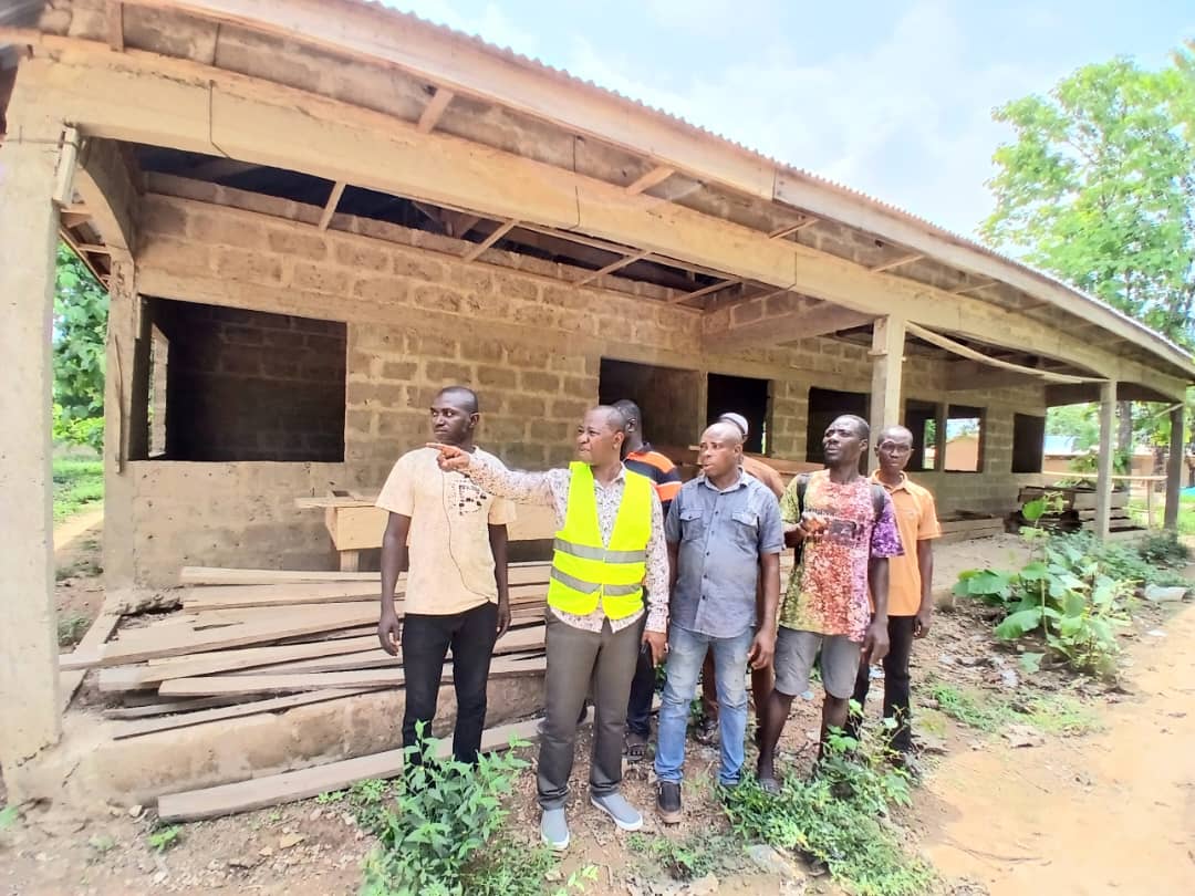 Nkwanta South MP inspects Maternity Block Project in Kabite and Agou Fie