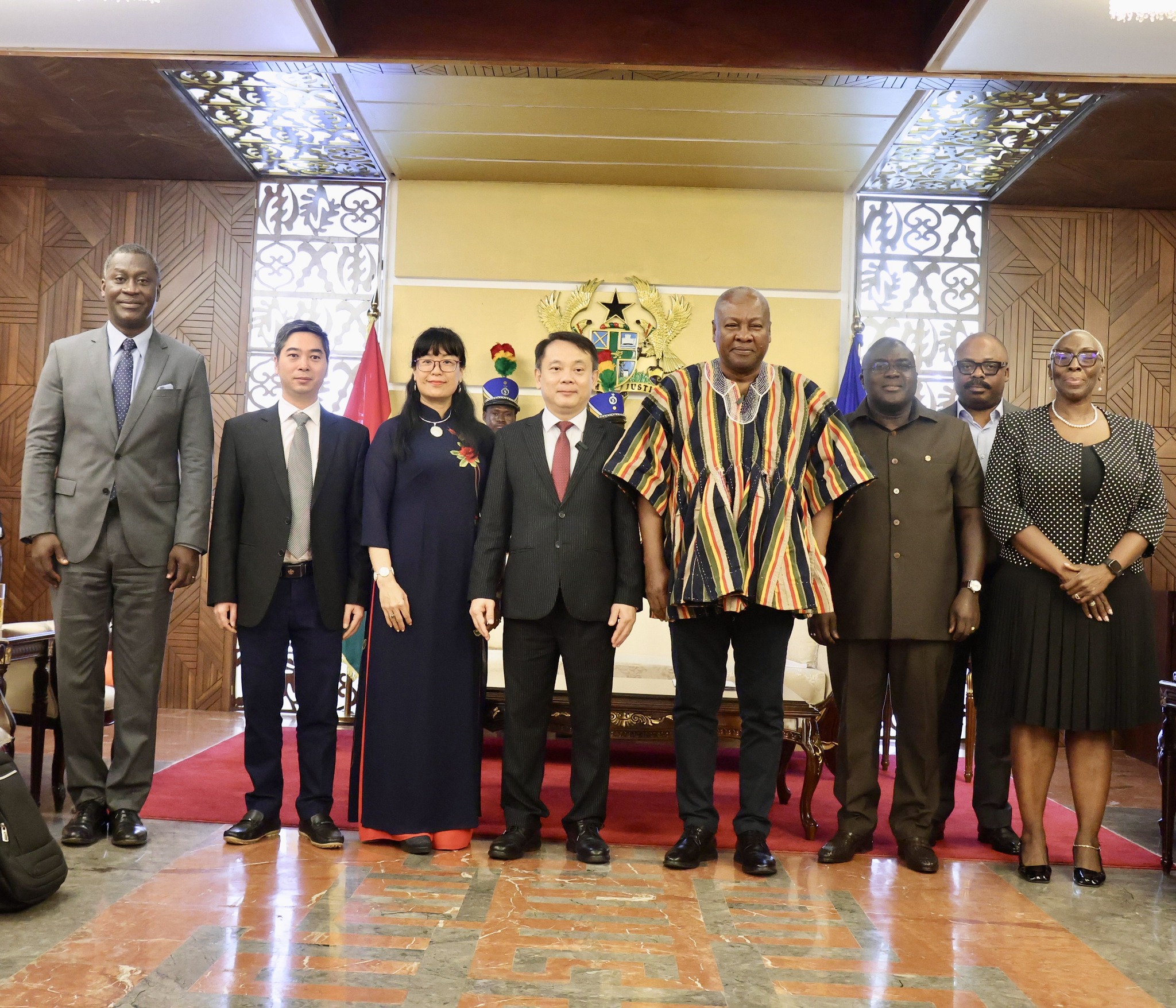 President John Dramani Mahama receives Letters of Credence from Five Envoys