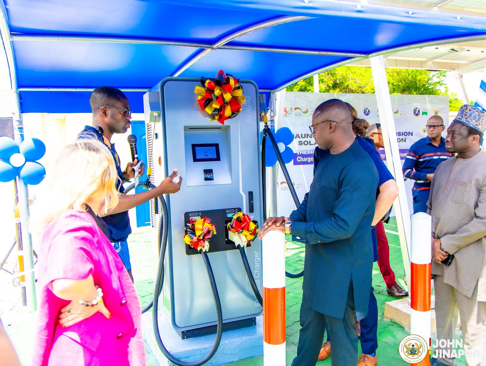 Ghana launches First Electric Vehicle Solar Charging Station
