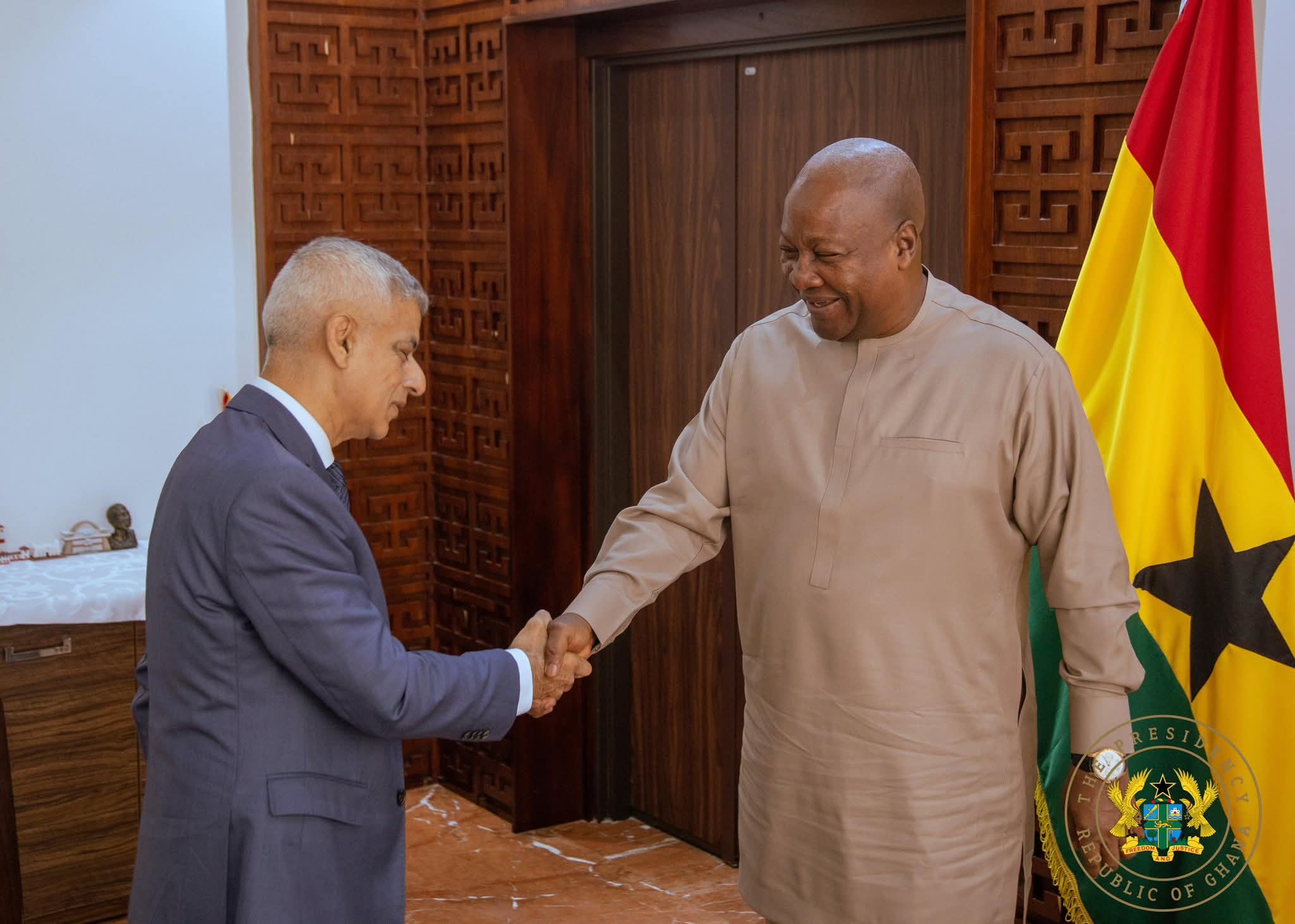 Ghana is open for Business: President Mahama welcomes London Mayor Sir Sadiq Khan