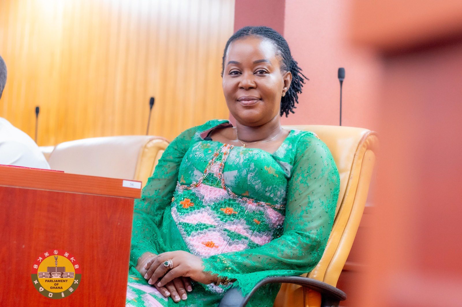 Photo News: Beautiful moment of Ewurabena Aubynn as fresh MP in the Chamber