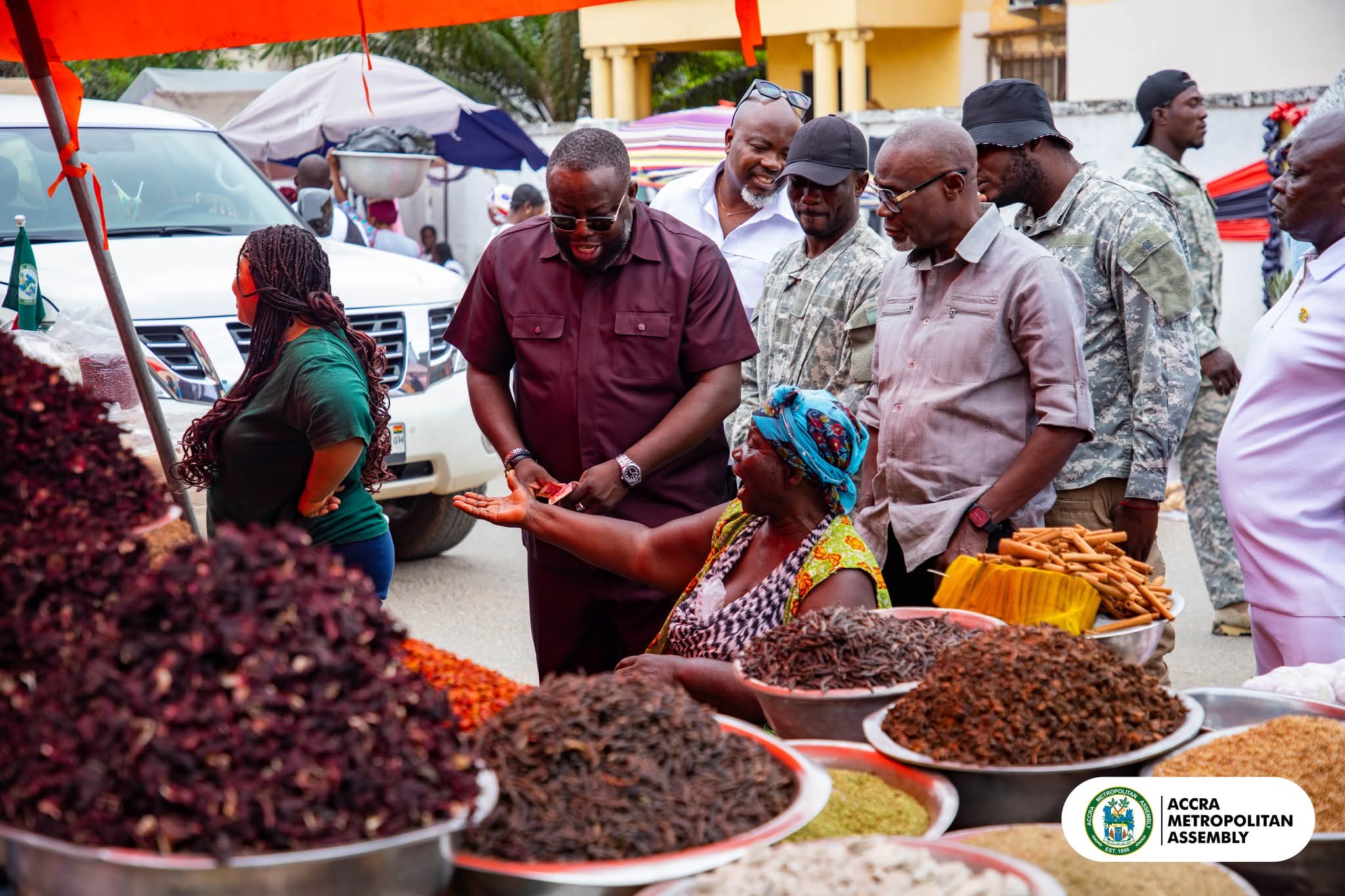 Accra Mayor inspects market tolls, directs deployment of additional collectors