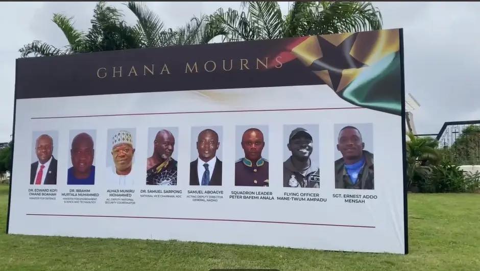 Akatsi North MP pays tribute in memory of victims of fatal Helicopter crash