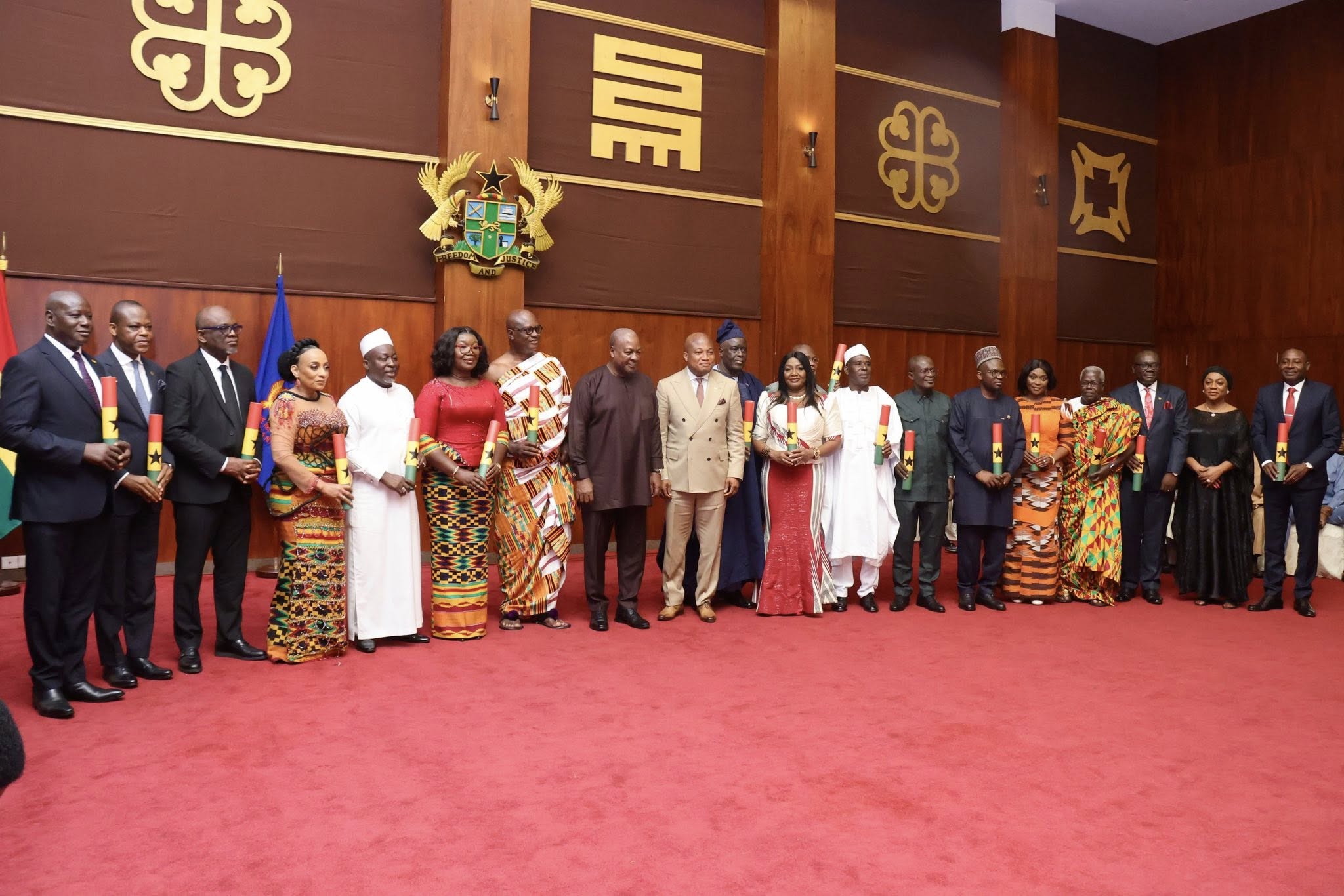 Prez John Mahama commissions newly appointed Envoys of Ghana