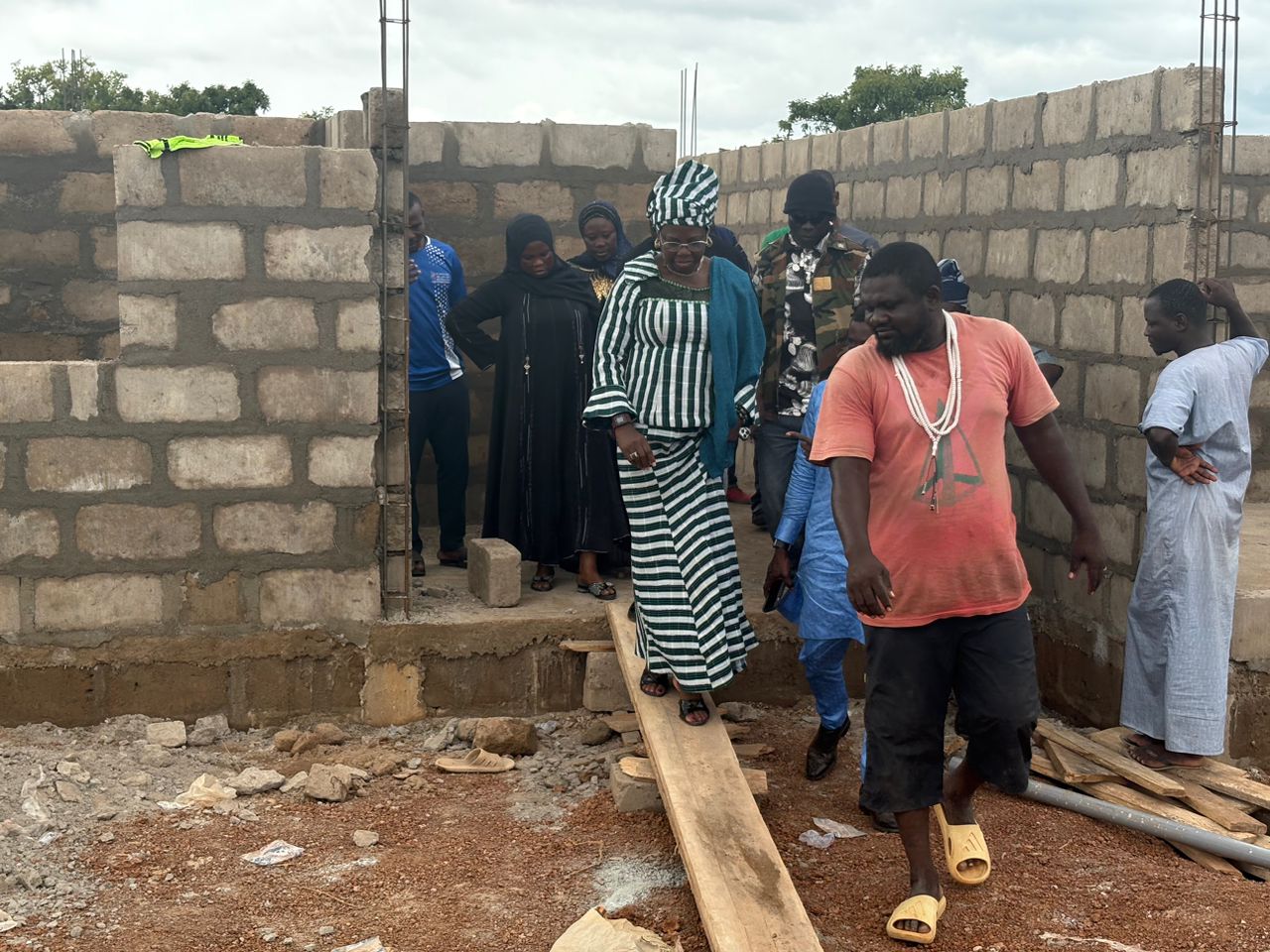 Salaga-South MP Inspects Ongoing Clinic Project at Kakoshi