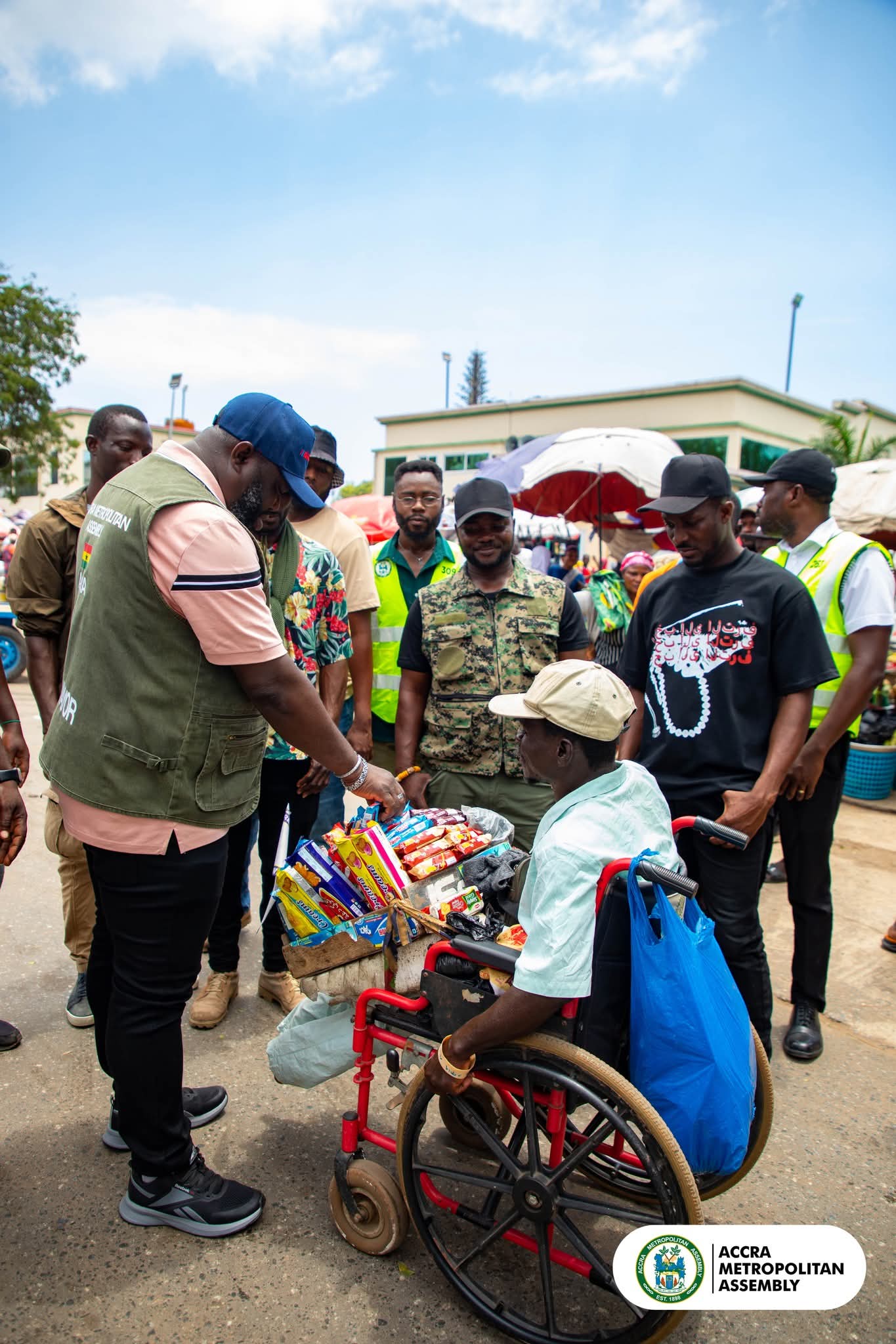 Accra Mayor supports physically challenged trader with cash reaffirms govt’s commitment to empower PWDs