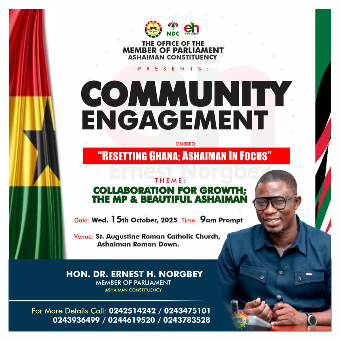 Collaboration for Growth, Ashaiman MP holds Community Dialogue with Residents