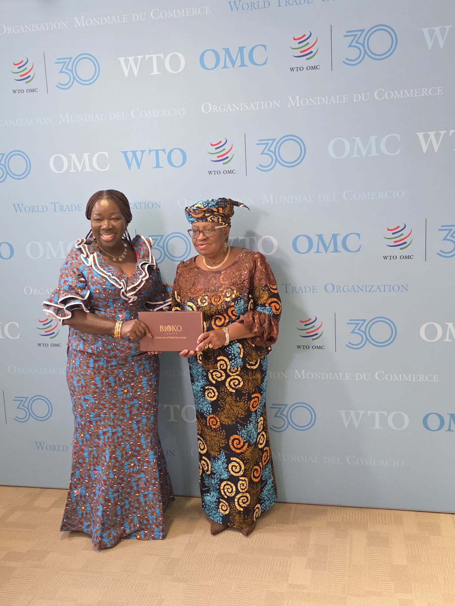 Elizabeth Ofosu-Adjare meets WTO Director-General Dr. Ngozi Okonjo-Iweala on The Margins of UNCTAD XVI