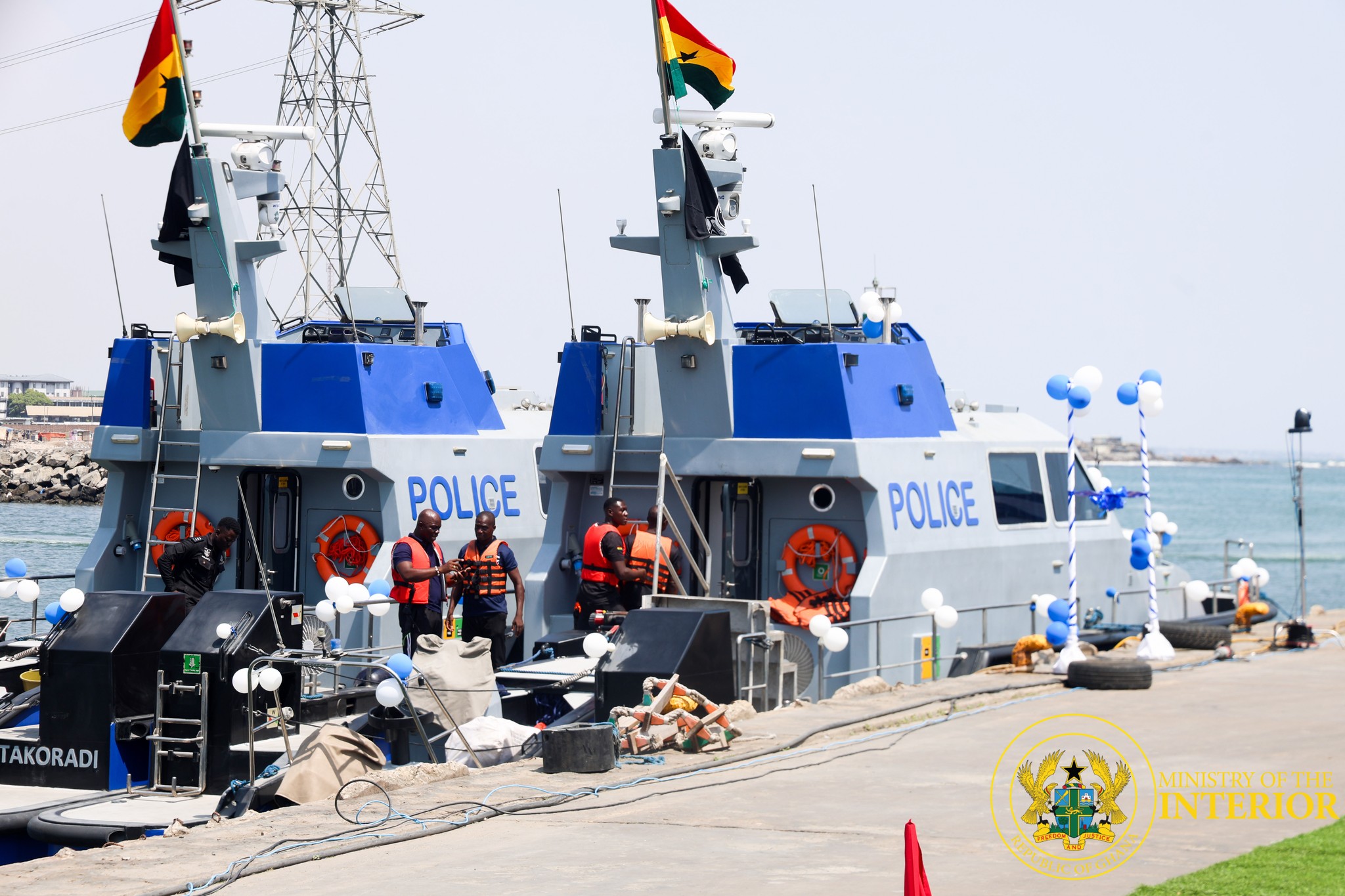 Ghana takes step towards enhanced maritime security with commissioning of patrol boats
