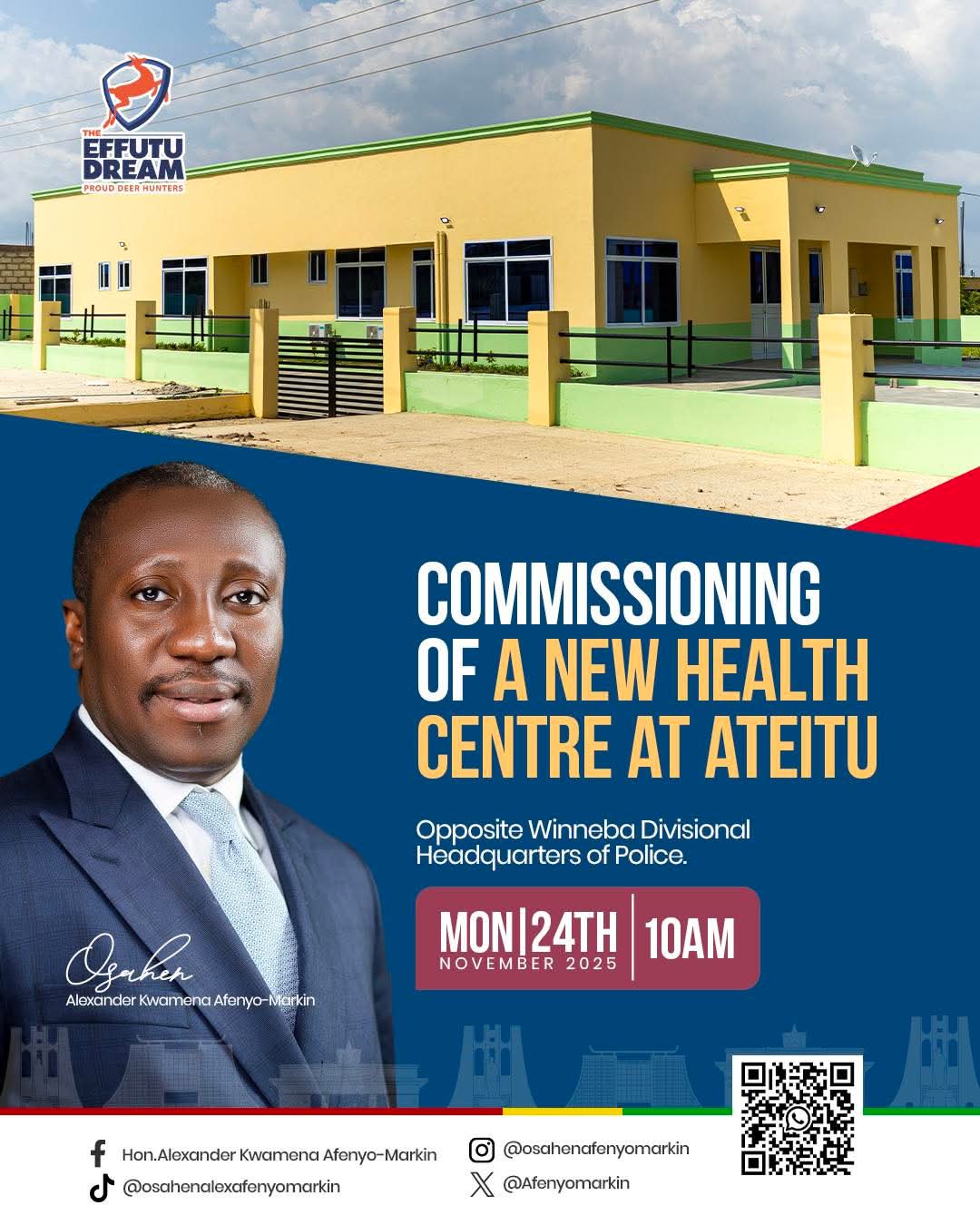 Minority Leader Champions Healthcare Boost for the people of Effutu