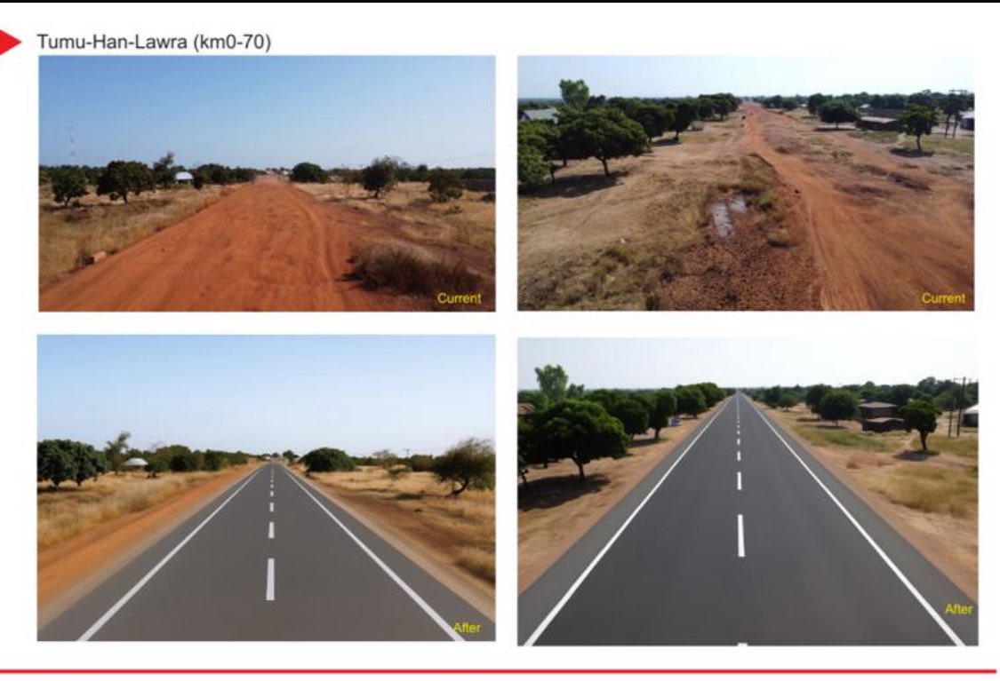 President Mahama cut sod for Wa-Han-Tumu-Navrongo, Hamile Road under Big Push Initiative