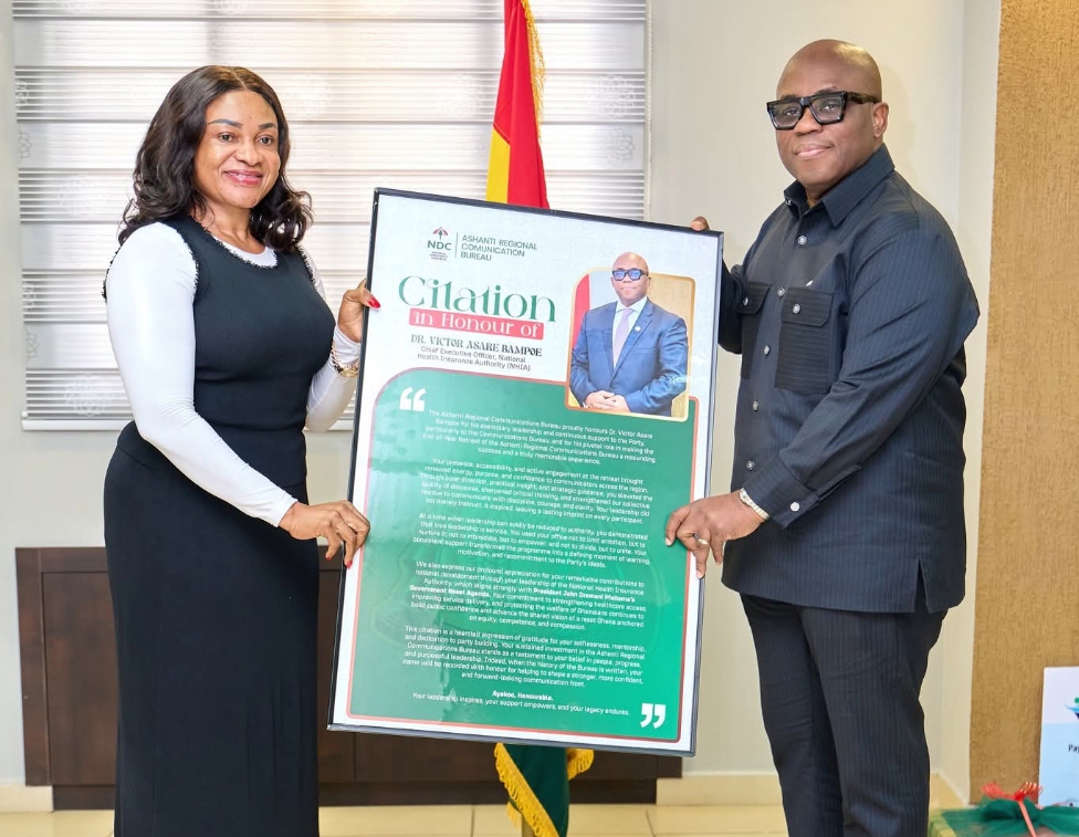 NHIA CEO Dr. Victor Asare Bampoe Honoured at Ashanti Regional Communication Retreat