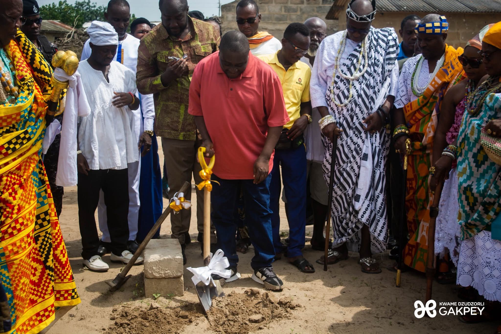 Keta MP, MCE jointly begins construction of Classroom, CHPS Compound @ Atiavi and Seva