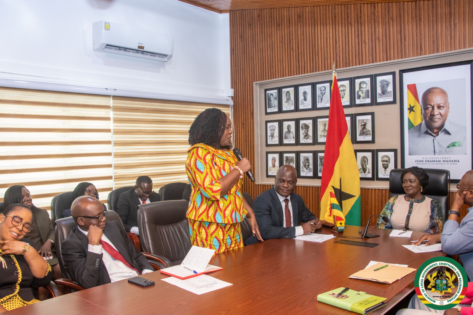 “Work With Us, Not for Us” – VP Naana Jane Opoku-Agyemang charges Local Government Ministry during historic visit