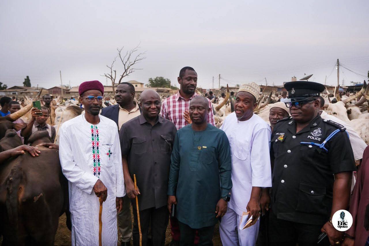 Agric Minister pays historic visit to Ashaiman Tulaku Livestock Market