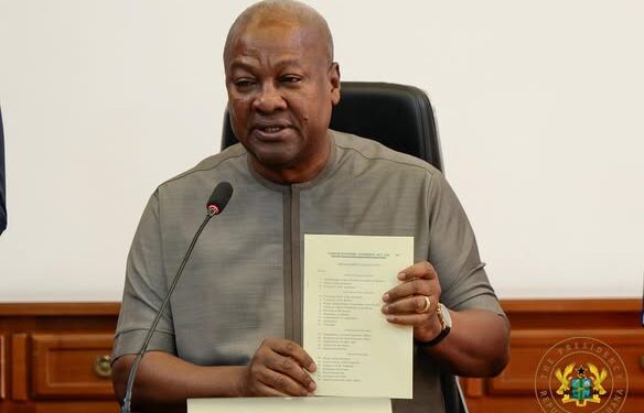 President Mahama signs into Law the 24-Hour Economy Authority Bill