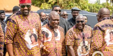 Chief of Staff Julius Debrah leads the Presidency to mourn with Kwame Dzudzorli Gakpey