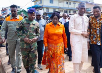 Vice President Opoku-Agyemang visits Accra New Town Collapse Site