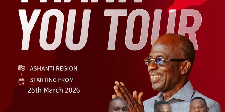 Asiedu Nketiah begins ‘Thank You Tour’ in Ashanti Region