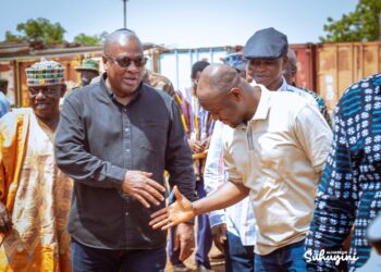 Photo News: Deputy Roads Minister participates in Northern Regional Tour with President John Mahama