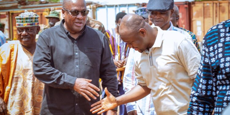 Photo News: Deputy Roads Minister participates in Northern Regional Tour with President John Mahama
