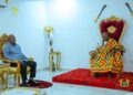 Prez Mahama pays courtesy call on Awoemefia during Volta Tour