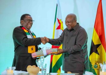 President Mahama Holds Bilateral Meeting with President Mnangagwa