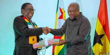 President Mahama Holds Bilateral Meeting with President Mnangagwa
