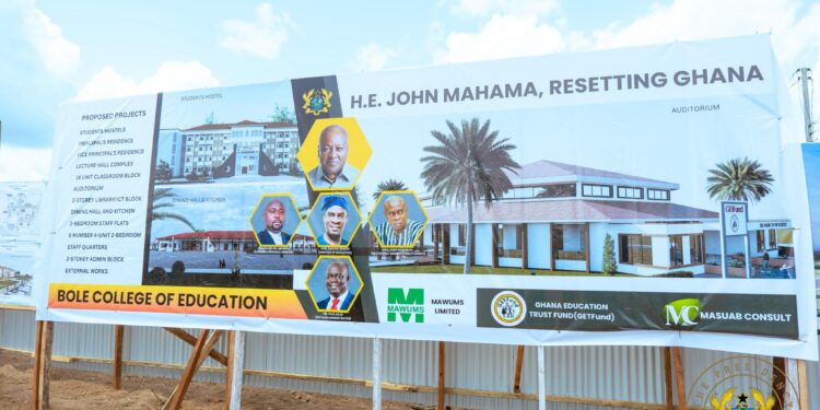 Bole College of Education construction officially launched by President Mahama