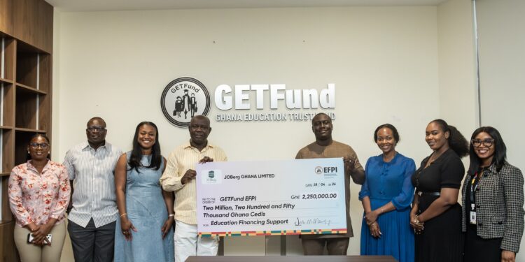 JOBERG GH LTD donates Ghc2.25 Million to Getfund for Afife R/C Primary School