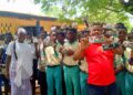 Krachi Nchumuru MP supports BECE Candidates with Mathematical Sers