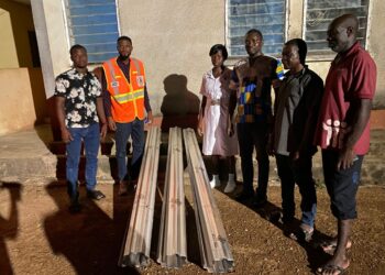 Daffiama-Bussie-Issa MP donates Roofing Sheets to Schools, Health Center after windstorm 