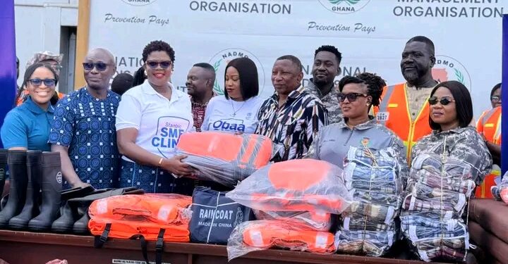 Stanbic Bank donates GH₵400,000 relief items to NADMO for Disaster Victims