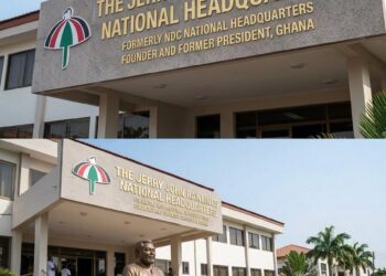 NDC Headquarters renamed after Jerry John Rawlings on His Birthday: A Tribute to a Pioneering Leader