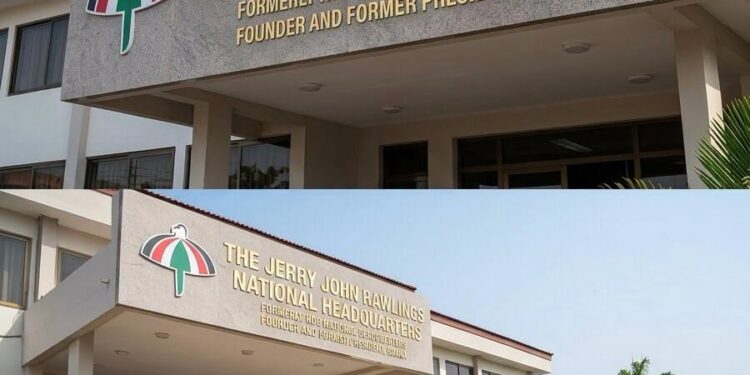 NDC Headquarters renamed after Jerry John Rawlings on His Birthday: A Tribute to a Pioneering Leader