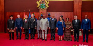 President Mahama receives Letters of Credence from Seven Non-Resident Envoys