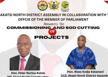 Akatsi North MP, DCE to Commission 10 Water & Info Projects across Constituency 