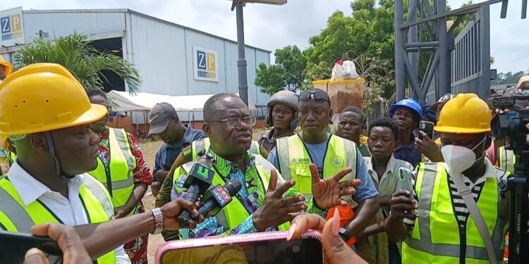Sanitation Update: Minister Ahmed Ibrahim Inspects Achimota Waste Transfer Station (Zoom Pak)