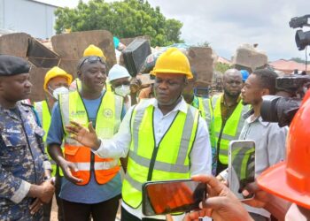 Sanitation Update: Minister Ahmed Ibrahim Inspects Achimota Waste Transfer Station (Zoom Pak)