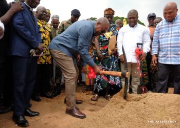 President Mahama breaks ground for 24-Hour Model Market in Juapong