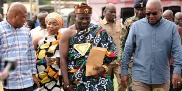 President Mahama kicks off Volta Tour with groundbreaking for 18 Model Markets
