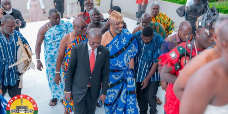 His Royal Majesty Ga Mantse storms Parliament