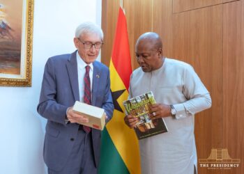 President Mahama meets Wisconsin Governor Tony Evers
