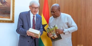 President Mahama meets Wisconsin Governor Tony Evers